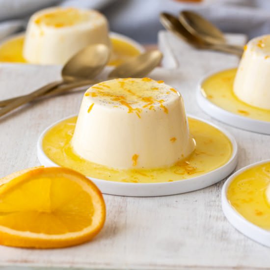 Vanilla Panna Cotta & Orange Syrup - Recipe photo by sugarsaltmagic