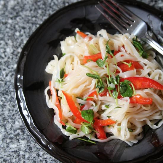 Seasoned Rice Noodle Salad - Recipe photo by cucinabella