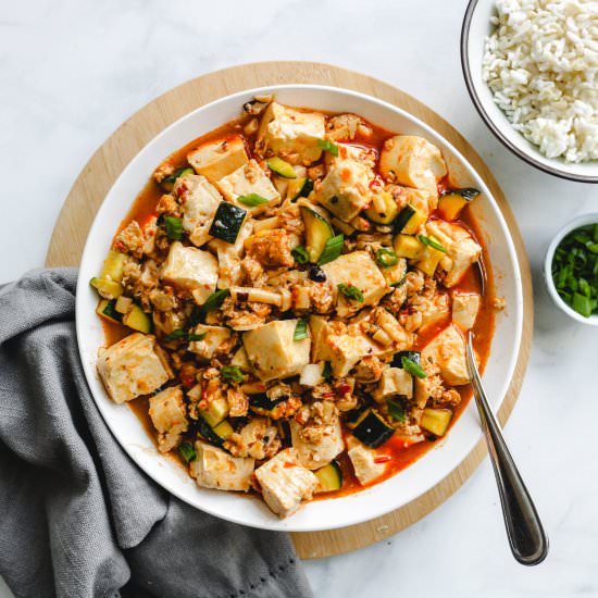 vegan mapo tofu - Recipe photo by okonomi kitchen