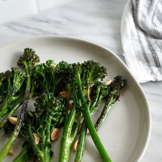 Easy Broccolini Recipe With Marcona - Recipe photo by jzeats