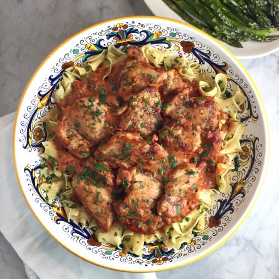 Chicken Paprikash - Recipe photo by thebrookcook.wordpress.com