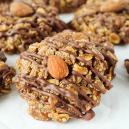 Almond Joy No Bake Cookies (GF, V) - Recipe photo by milehighmitts