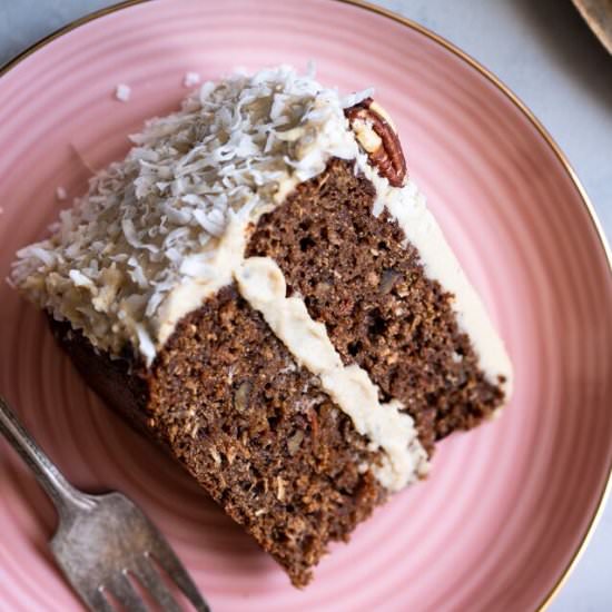 The Best Paleo Carrot Cake - Recipe photo by foodfaithfitness