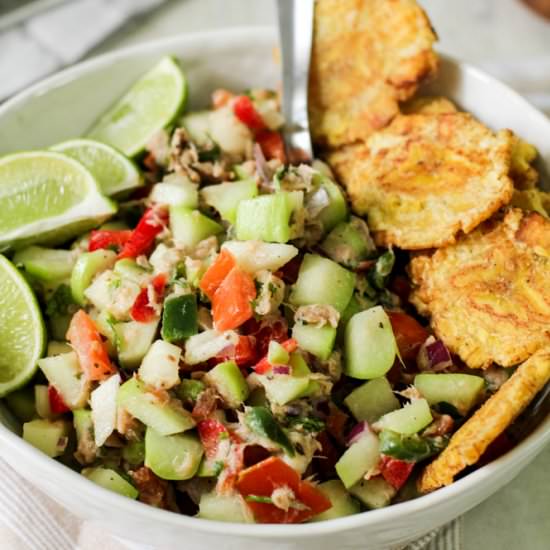 Chayote Tuna Salad - Recipe photo by Latina Mom Meals