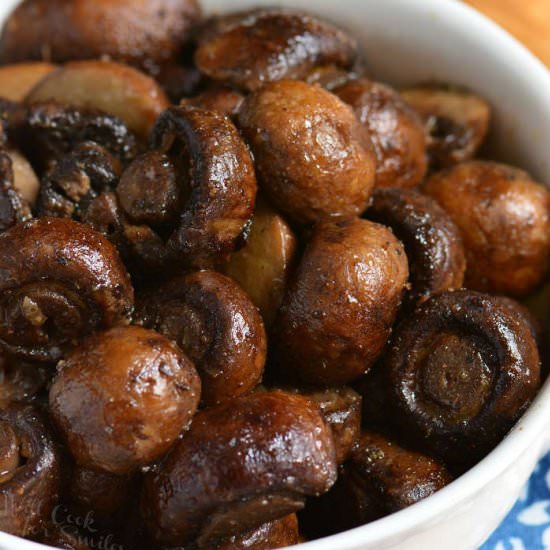 Roasted Mushrooms - Recipe photo by WillCookForSmiles