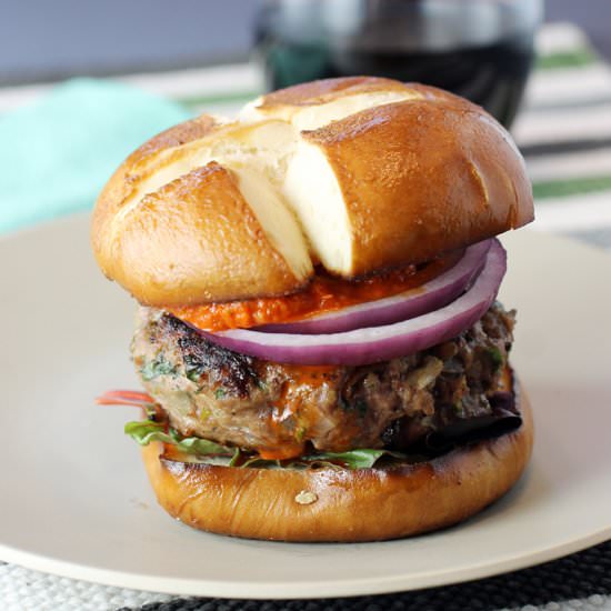 Duck burger - Recipe photo by Food Gal