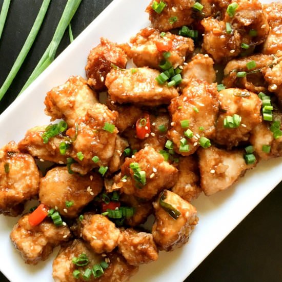 Spicy General Tso's Chicken - Recipe photo by amiablefoods