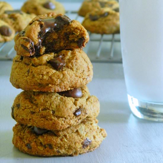 Wholesome Chocolate Chunk Cookies - Recipe photo by APinchofCrazy