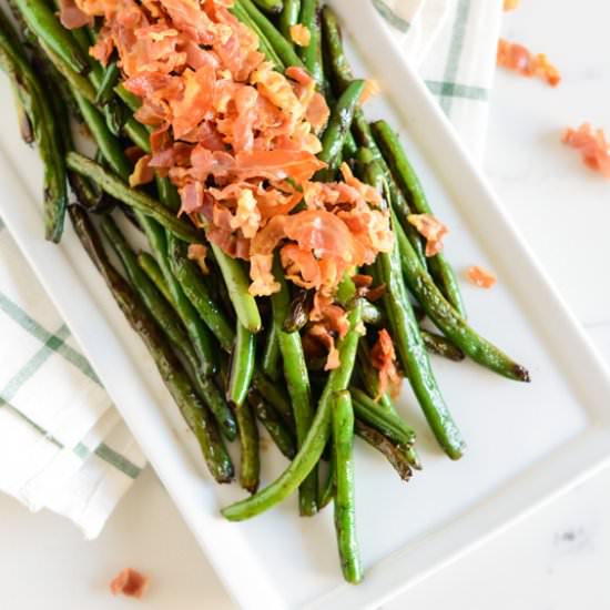 Pancetta Green Beans - Recipe photo by TheCakeChica