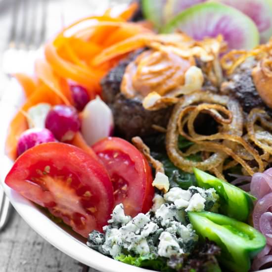 Burger Salad Bowl - Recipe photo by theviewfromgreatisland