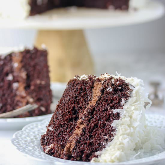 Coconut Chocolate Cake - Recipe photo by bostongirlbakes
