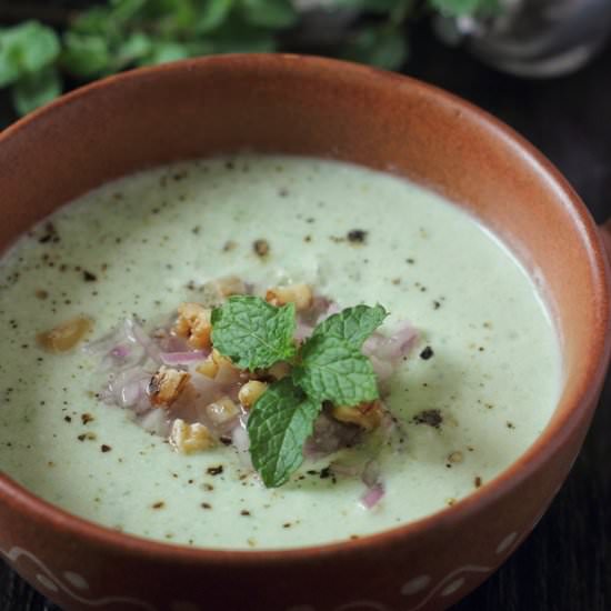 Chillled Cucumber Yogurt Soup - Recipe photo by Aparna
