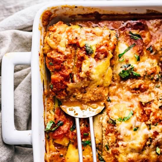 Easy Zucchini Lasagna - Recipe photo by asimplepalate