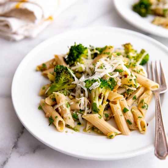 Broccoli Pasta with Gremolata - Recipe photo by FromScratchFast