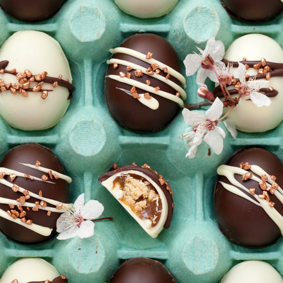 Millionaire's Shortbread Eggs - Recipe photo by littlesugarsnaps