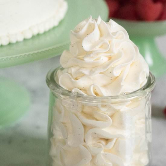 Vanilla Bean Italian Buttercream - Recipe photo by lifestyleofafoodie