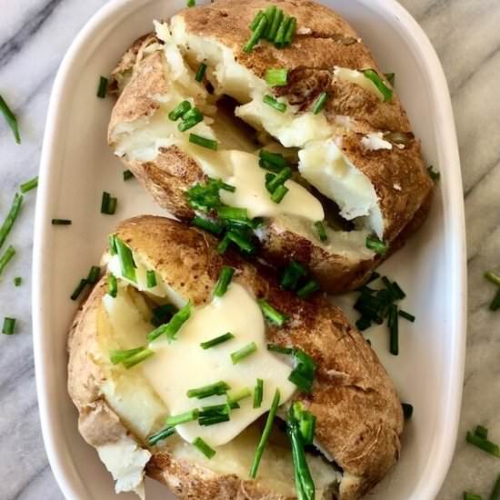 10 Minute Microwave Baked Potatoes - Recipe photo by flavorpalooza