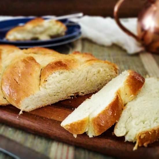 Tsoureki – Greek Sweet Bread - Recipe photo by The Cosmic Cookie Jar