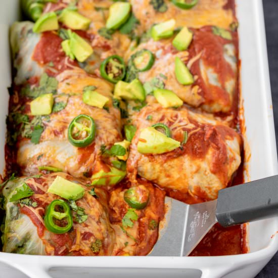 Cabbage Enchiladas - Recipe photo by thepracticalrd