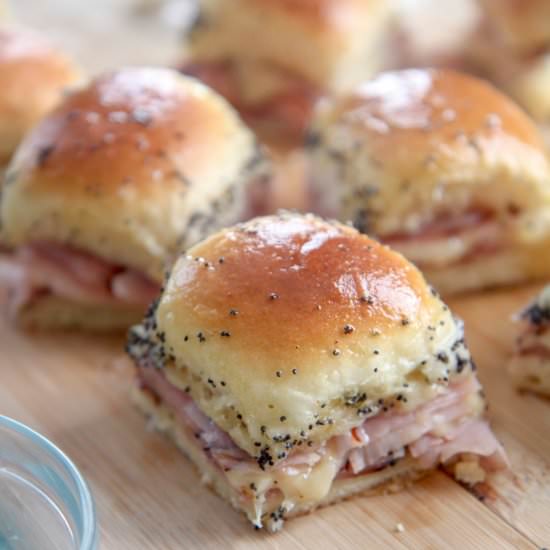 Ham and Cheese Sliders - Recipe photo by cookedbyjulie