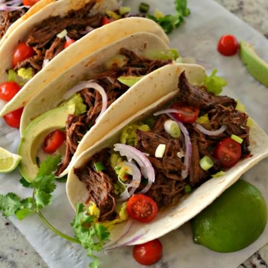 Barbacoa Tacos - Recipe photo by Small Town Woman