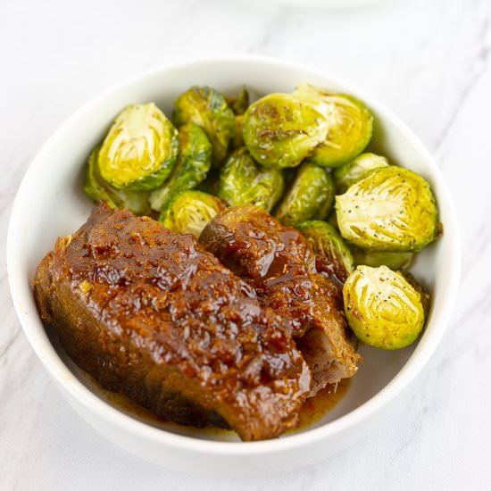 Asian Boneless Pork Back Ribs - Recipe photo by glxrecipes