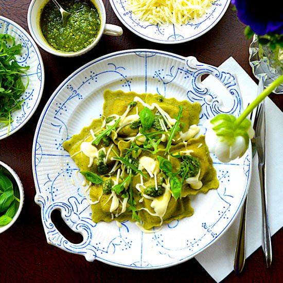 Spinach Ravioli - Recipe photo by gerifood