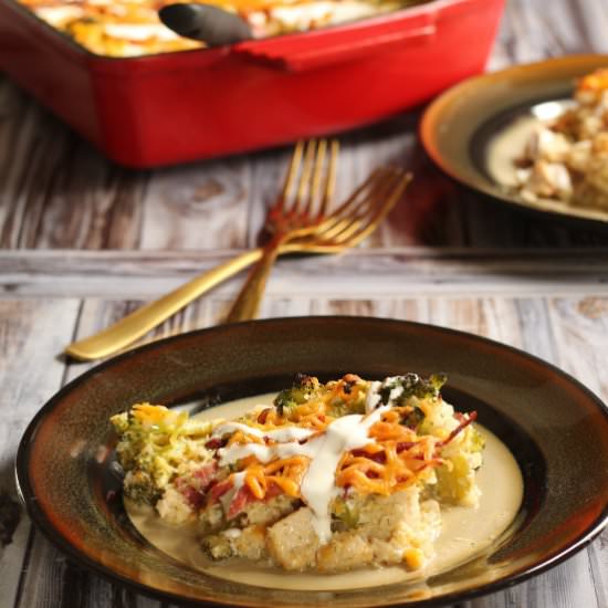 Keto Chicken Bacon Ranch Casserole - Recipe photo by HugForYourBelly