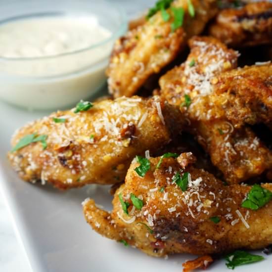 Parmesan Truffle Chicken Wings - Recipe photo by Frydae