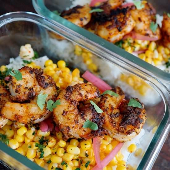 Blackened Shrimp Taco Bowls - Recipe photo by jzeats