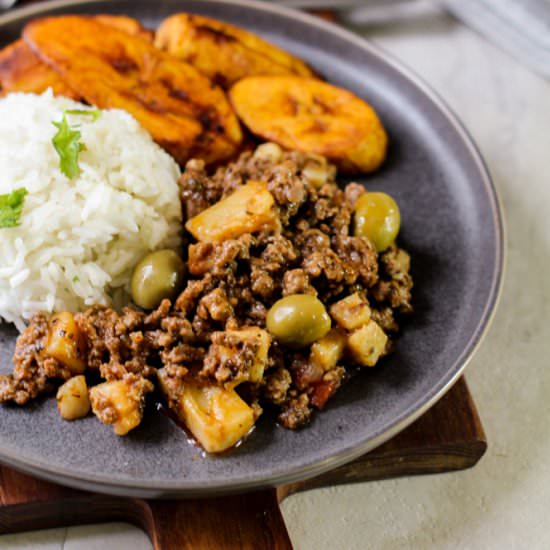 Cuban Picadillo - Recipe photo by Latina Mom Meals
