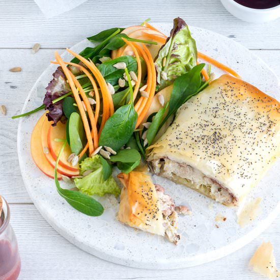 Chicken & Camembert Filo Pies - Recipe photo by Your Ultimate Menu