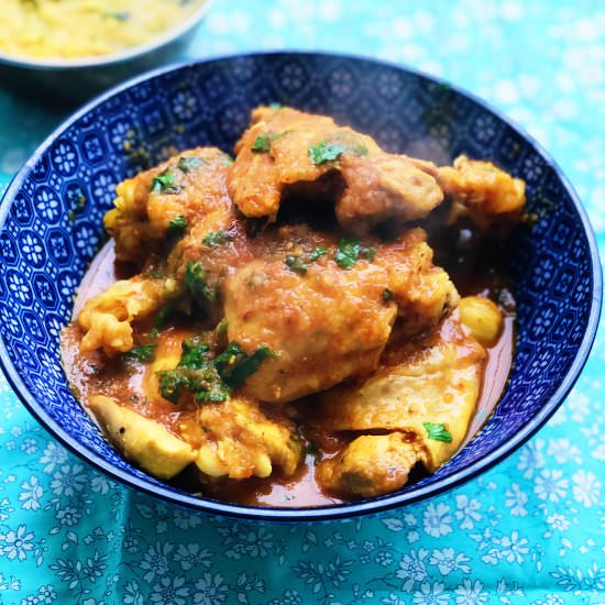 Lemon Tomato Chicken Curry - Recipe photo by chilliandmint