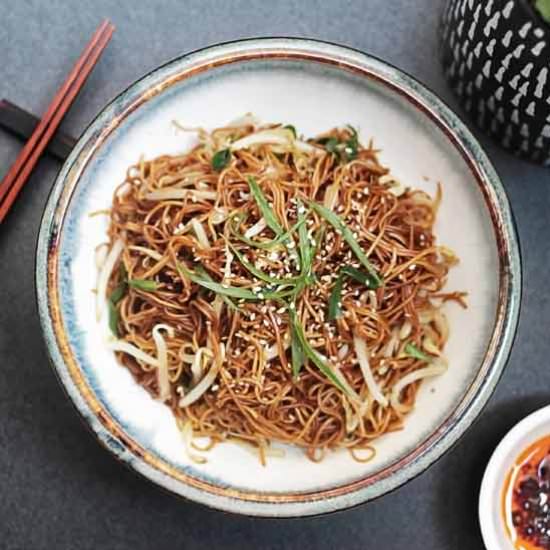 Stir-fried noodles with beansprouts - Recipe photo by k33kitchen