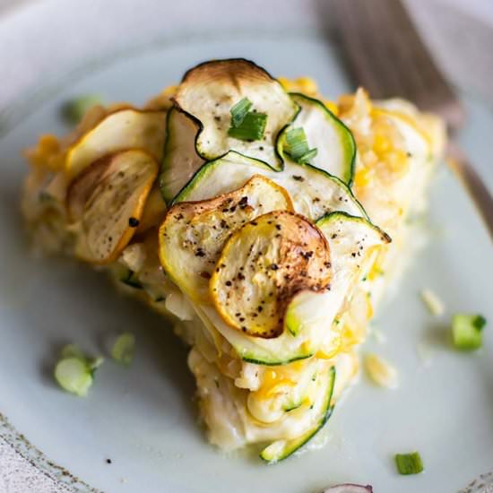 Sweet Corn Zucchini Pie Recipe - Recipe photo by SunkissedKitch