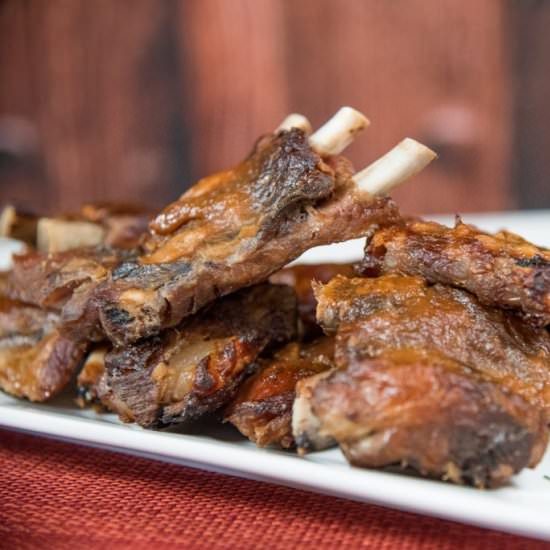 Peach Thyme Instant Pot Ribs - Recipe photo by The Primal Desire