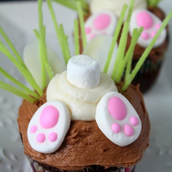 Bunny Butt Cupcakes - Recipe photo by JensJourney
