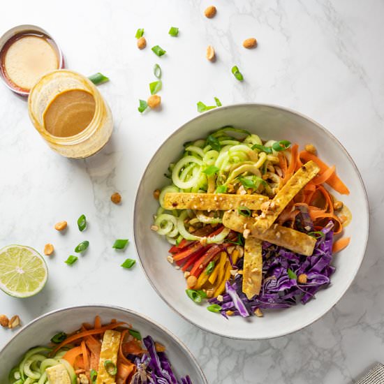 Thai Vegetarian Salad with Tofu - Recipe photo by jodiloves