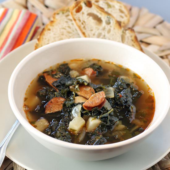 Galician white bean soup - Recipe photo by Food Gal