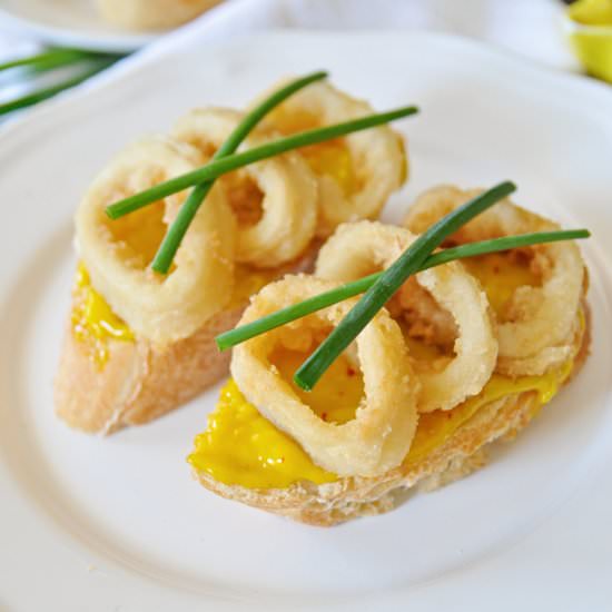 Fried Calamari Sandwiches - Recipe photo by Spain on a Fork