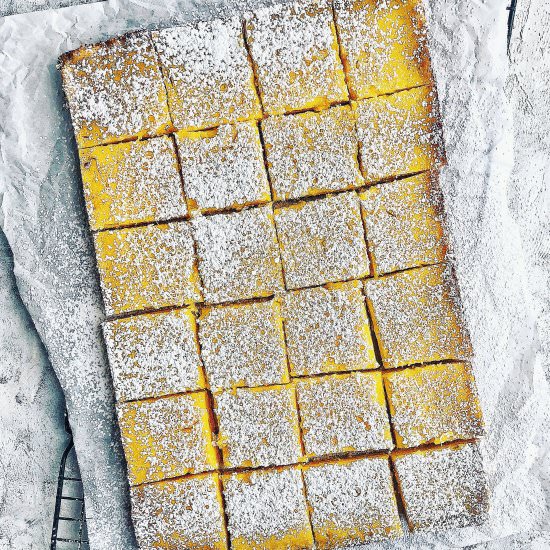 Not-Too-Sweet Meyer Lemon Bar - Recipe photo by thesubversivetable