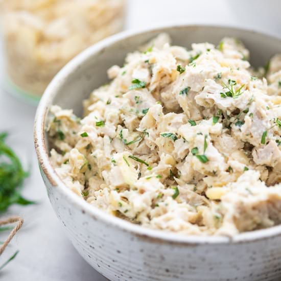 Tarragon Chicken Salad with Almonds - Recipe photo by 40aprons
