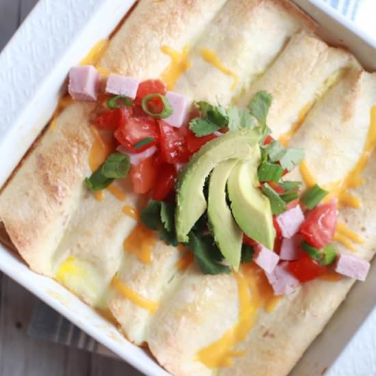 Easy Overnight Breakfast Enchiladas - Recipe photo by Carefree Mermaid