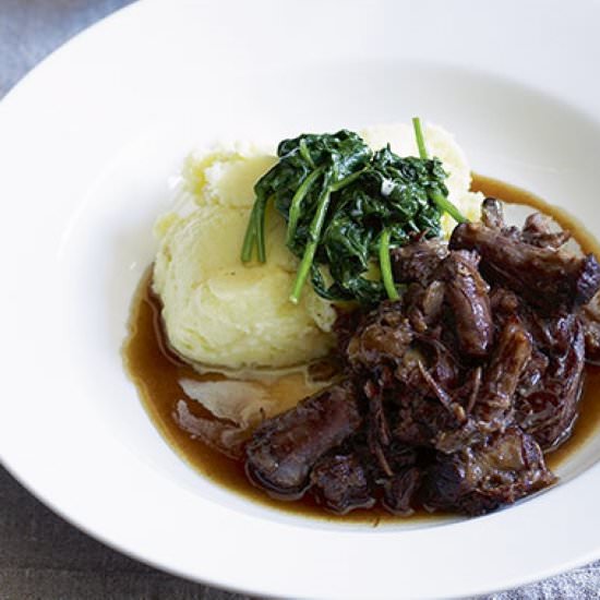 Beef with braised oxtail and potato - Recipe photo by wselectors