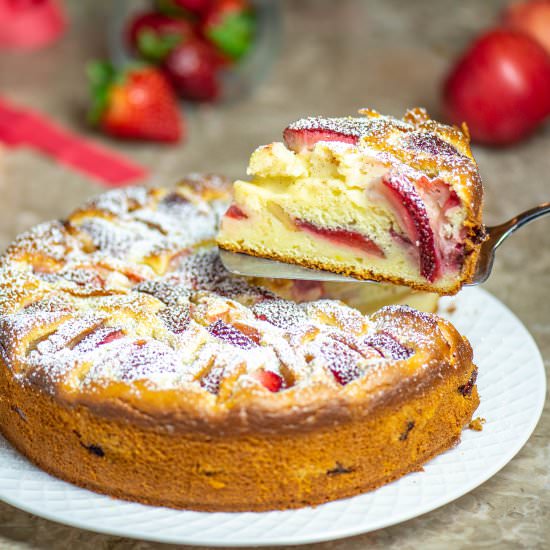 Strawberry Apple Cake - Recipe photo by Arbuz.com