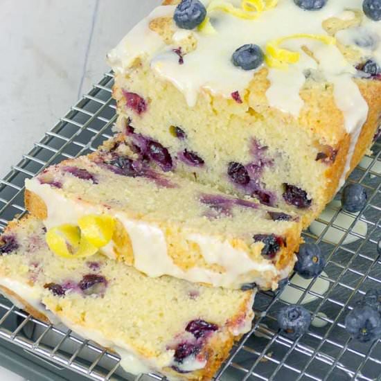 Blueberry Lemon Pound Cake - Recipe photo by savorwithjennifer.com