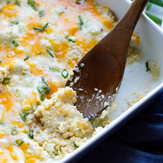 Green Chile Cauliflower Casserole - Recipe photo by texasgranolagirl