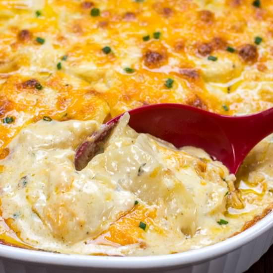 Easy Cheesy Scalloped Potatoes - Recipe photo by Flavor Mosaic