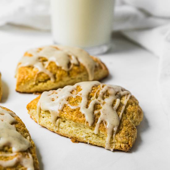 Cardamom-Vanilla Bean Cream Scones - Recipe photo by Never Not Hungry