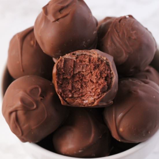Healthy Double Chocolate Truffles - Recipe photo by milehighmitts